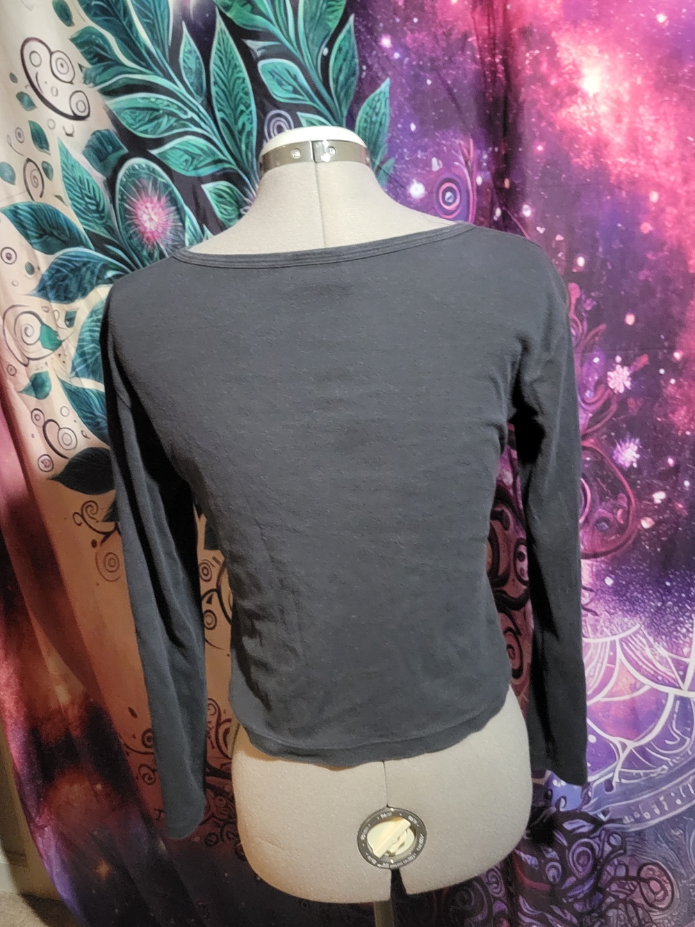 HR Gieger Black Long-Sleeve Women's Top with Skull Graphic - Picture 4 of 6